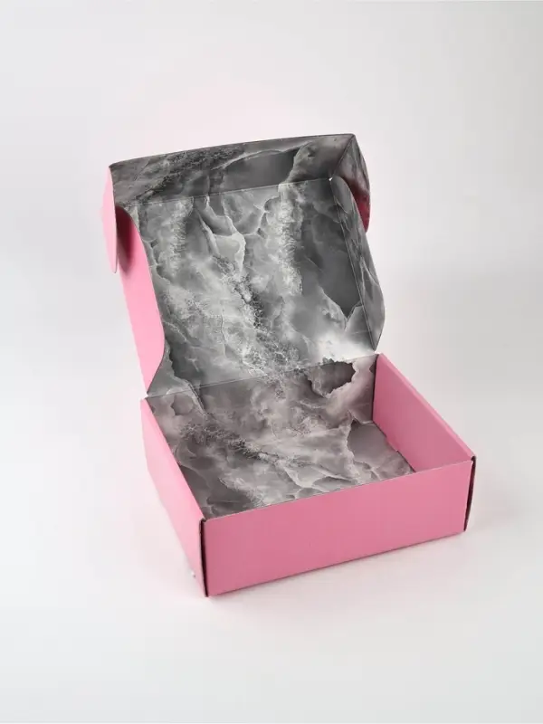 Коробка подарочная двухсторонняя складная, упаковка, &laquo;Мрамор&raquo;, 27&times;21&times;9 см