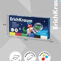Пластилин 6 цветов, 108 г, ErichKrause "Kids Space Animals", со стеком, в картонной упаковке