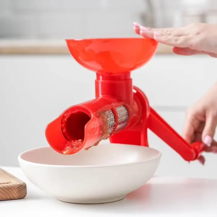 Соковыжималка для томатов Доляна, 27 см, красная