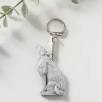 Брелок "Волк воет" (барельеф), 6см