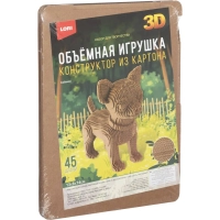 Конструктор из картона. Объёмная игрушка Собачка, Нг-004