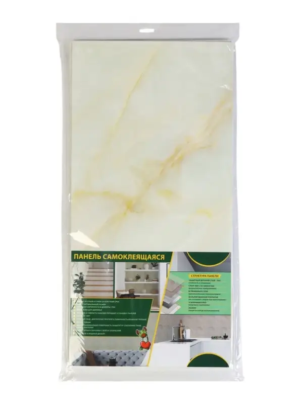 Панель самоклеящаяся Мрамор Нова Адели гранд 300х600 мм (6 шт.) Панель самоклеящаяся Мрамор Нова Адели гранд 300х600 мм (6 шт.)