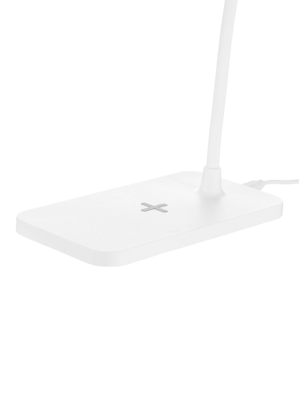 Настольная лампа с беспроводной зарядкой, GMV-0265, 15 Вт, белая