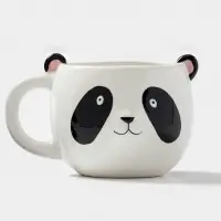 Кружка Доляна &laquo;Панда&raquo;, 490 мл, доломит, белая