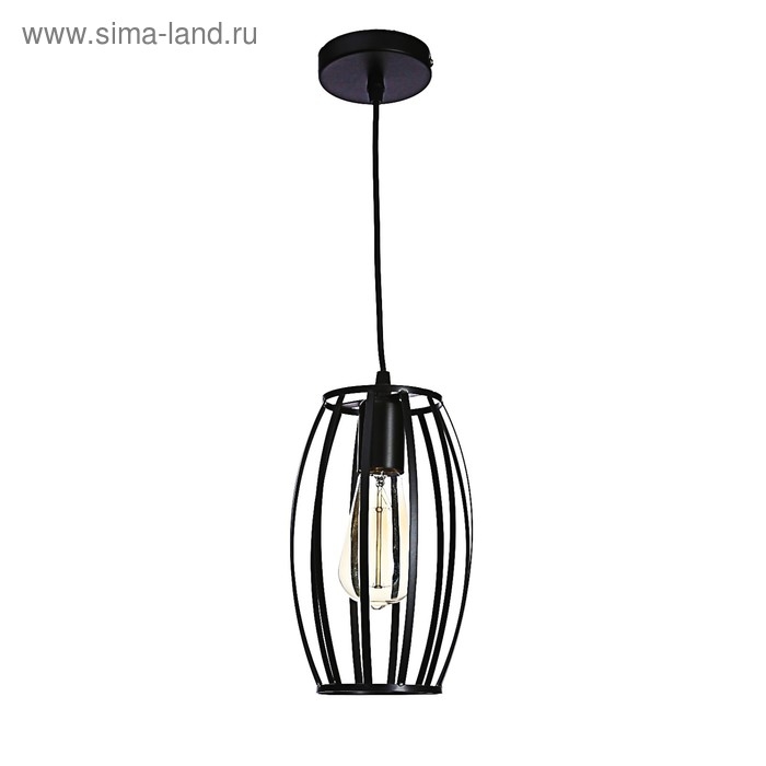 Светильник BayerLux Подвес 625516/1 1х40Вт Е27 черный 16х16х27 см