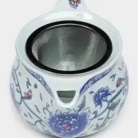 Чайник керамический заварочный с металлическим ситом &laquo;Цветение роз&raquo;, 350 мл