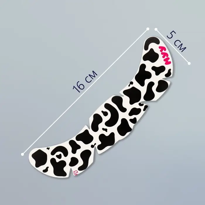 Переводная тату на тело чёрная «Веснушки. Пятна коровы», 16×5 см Переводная тату на тело чёрная «Веснушки. Пятна коровы», 16×5 см