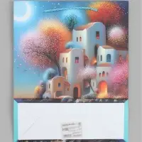 Пакет ламинированный &laquo;Город на холме&raquo;, 26&times;32&times;10 см
