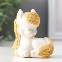 Фигура «Пони с косой», 6.5×6×4 см, перламутр