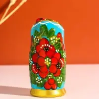 Матрёшка дерево &laquo;Любава&raquo;, 5-ти кукольная, 11 см, ручная работа, МИКС