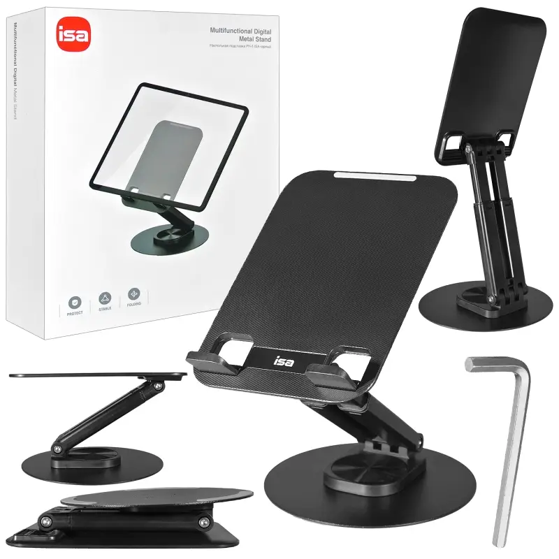 Настольная подставка PH-5 для планшета ISA черный IS124119 (20шт/кор)