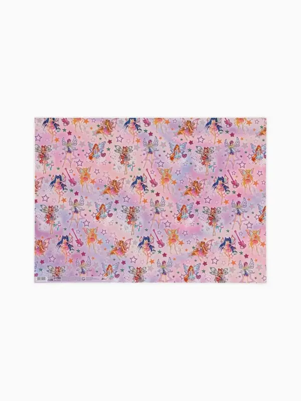 Бумага упаковочная глянцевая &laquo;Клуб Винкс&raquo;, 50&times;70 см