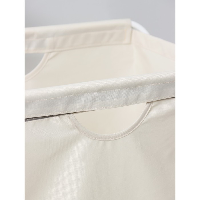 Корзина-мешок для белья на металлокаркасе, 53×39×62 см, цвет бежевый Корзина-мешок для белья на металлокаркасе, 53×39×62 см, цвет бежевый