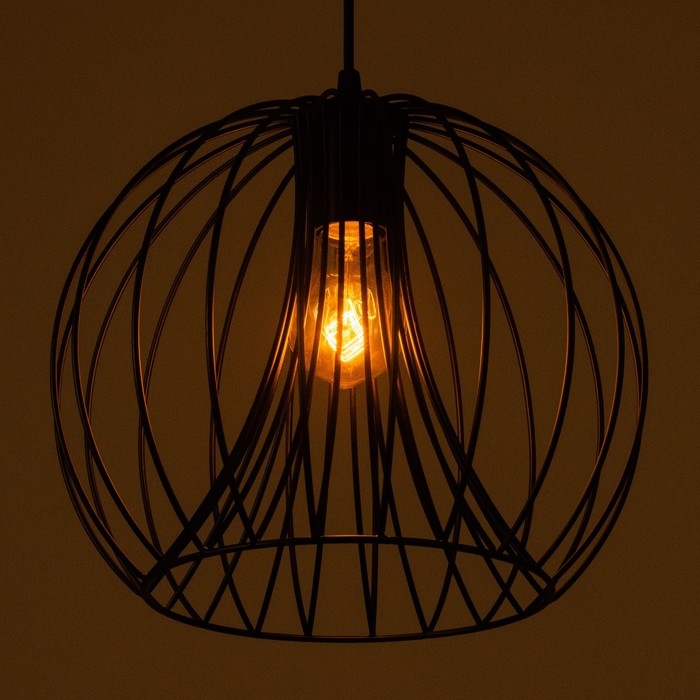 Светильник BayerLux  Светильник BayerLux "Шар" Е27 40Вт черный 30х30х30-130см