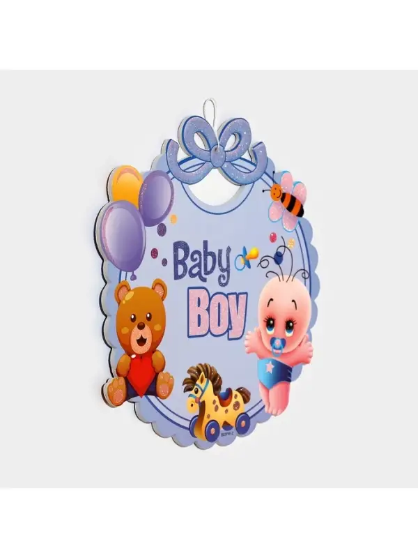 Украшение на гендер пати &laquo;Подвеска Baby Boy&raquo;, 28.5&times;24.5 см, голубое