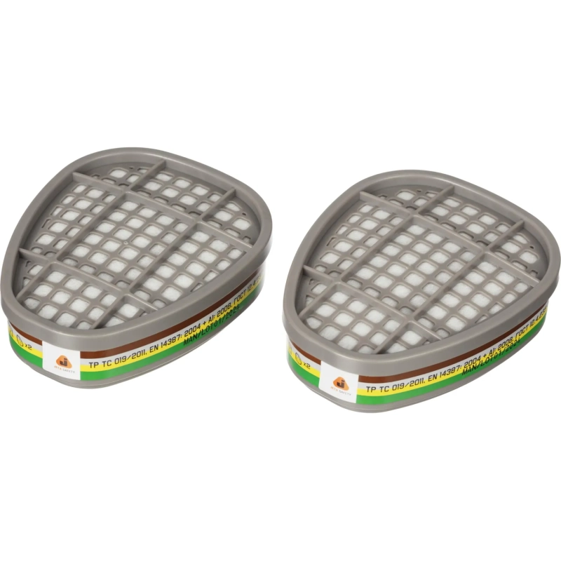 Фильтр противогазовый JetaSafety6541 ABEK1 орг/неорг/кис/амм 2шт/уп