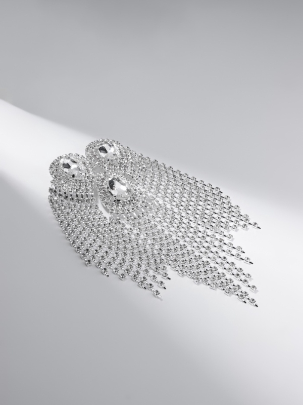 Брошь «Эполет» голливуд, цвет белый в серебре Брошь «Эполет» голливуд, цвет белый в серебре