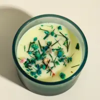 Свеча ароматическая в стакане "Aroma botanical" сухоцветы зелень, роза 7,5х7,5х5 см Свеча ароматическая в стакане "Aroma botanical" сухоцветы зелень, роза 7,5х7,5х5 см