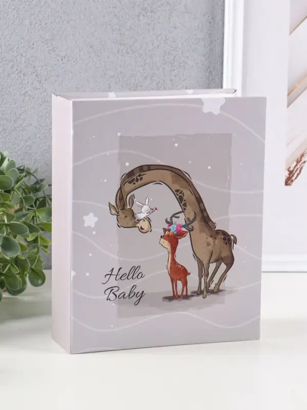 Фотоальбом "Жирафик" 200ф 10X15см, ПП карм.