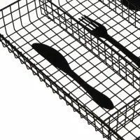 Лоток для столовых приборов тм VETTA Кухня, 4 секции, 32х26х4,5, металл