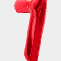Воздушный шар фольгированный 40" &laquo;Цифра 7&raquo;, красный