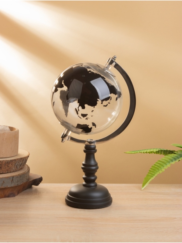 Глобус сувенирный «Темная ночь», 15×17.5×31 см, стекло, дерево Глобус сувенирный «Темная ночь», 15×17.5×31 см, стекло, дерево