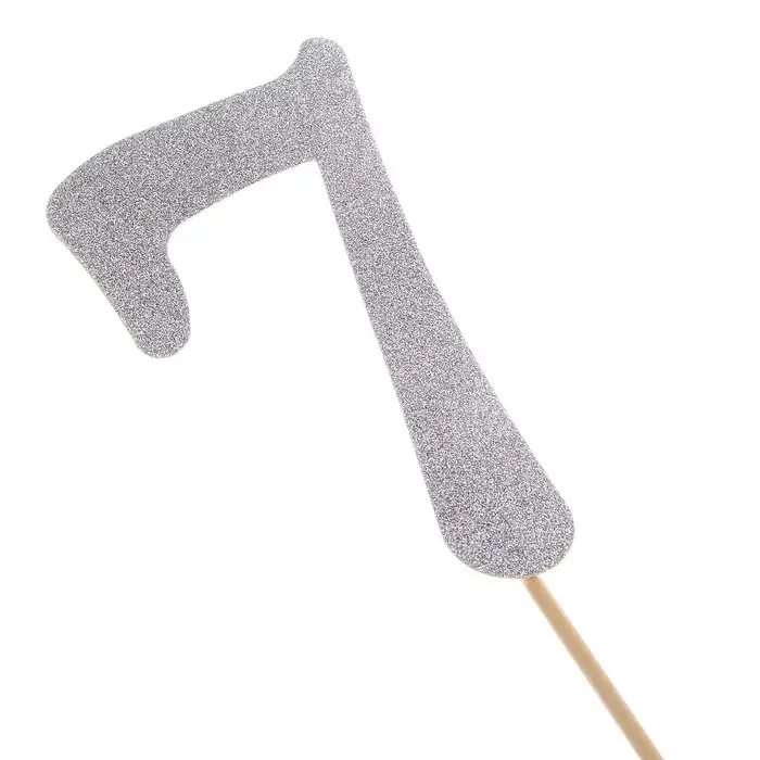 Топпер в торт «Цифра 7», цвет серебро Топпер в торт «Цифра 7», цвет серебро