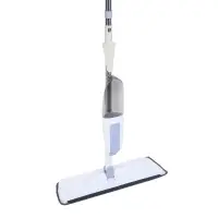 Швабра с распылителем и смен. насадкой тм VETTA, ручка 118см нерж.cталь, насадка микрофибра 41x12см