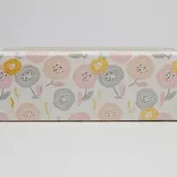 Коробка для макарун, кондитерская упаковка «Цветочки», 5.5 х 18 х 5.5 см