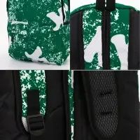 Рюкзак молодёжный на молнии, с карманами, размер 30&times;13&times;42 см, зелёный