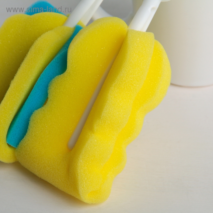 Набор ёршиков для посуды, 4 шт, цвет МИКС Набор ёршиков для посуды, 4 шт, цвет МИКС