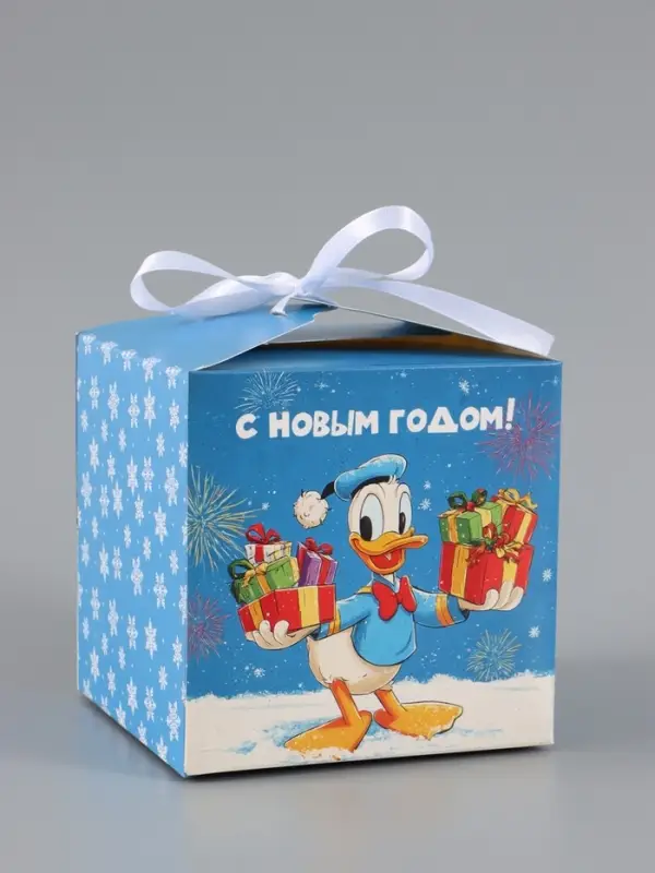 Коробка подарочная самосборная &laquo;С Новым годом&raquo;, 12&times;12&times;12 см