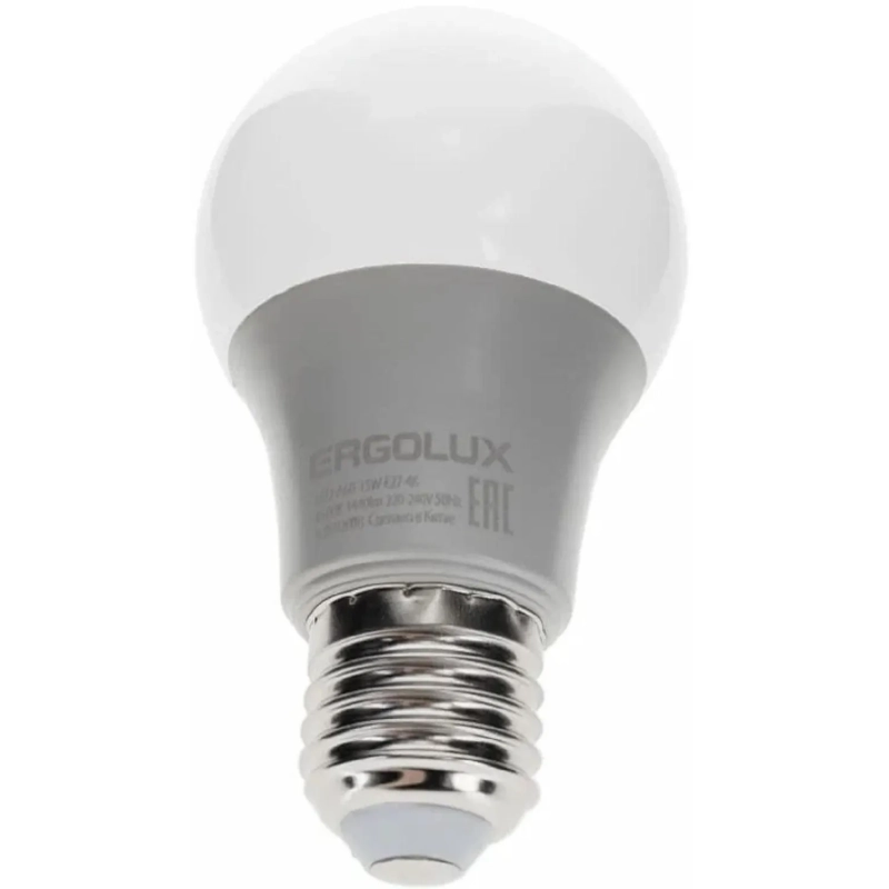 Лампа светодиодная Ergolux &nbsp; LED-A60P-15W-E27-4K,1