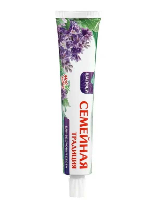 Зубная паста &laquo;Семейная традиция&raquo;, для здоровья десен, шалфей, 100 г