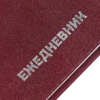 Ежедневник недатированный А5, 160 листов, обложка бумвинил, бордовый