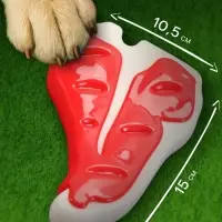 Игрушка для собак Пижон Premium &laquo;Стейк&raquo;, 10.5 см, TPR + нейлон, цвет МИКС