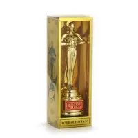 Кубок наградная фигура учителю &laquo;Золотой учитель&raquo;, оскар, пластик, 18&times;6.3 см