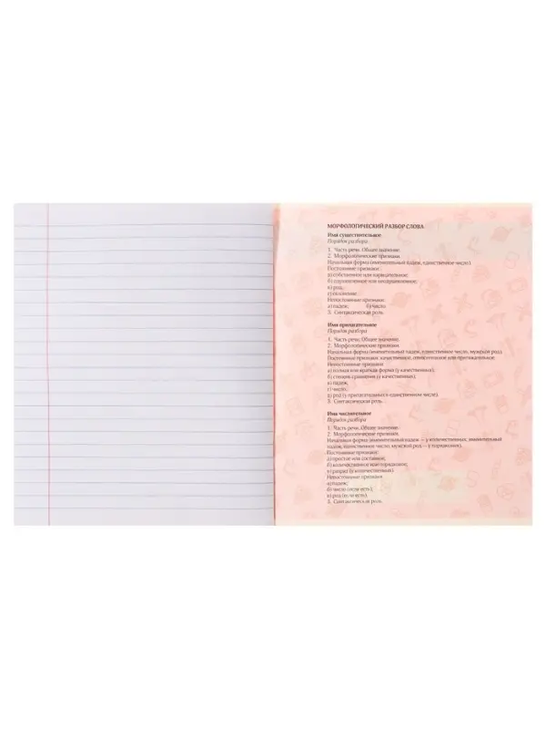 Тетрадь предметная 48 листов в клетку Calligrata &laquo;Журнал. Русский язык&raquo;, картонная обложка