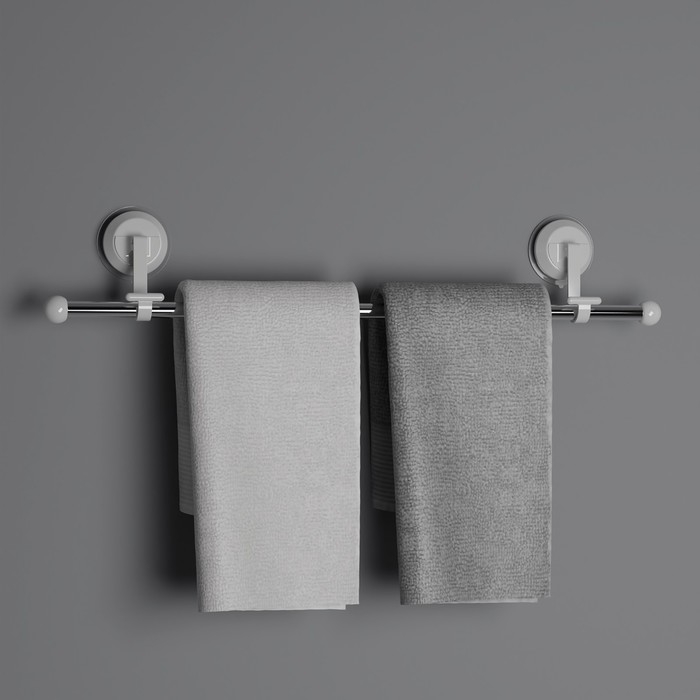 Держатель для полотенец на вакуумных присосках, 51 см Держатель для полотенец на вакуумных присосках, 51 см