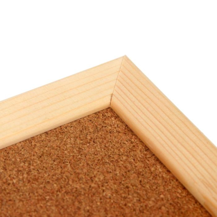 Доска пробковая А3, 30х45 см, Calligrata, в деревянной раме Доска пробковая А3, 30х45 см, Calligrata, в деревянной раме