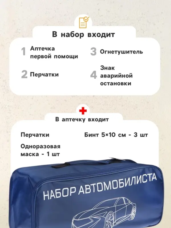 Набор автомобилиста &laquo;Базовый&raquo; Престиж №1, 5 предметов