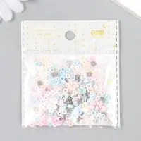 Бусины для творчества PVC "Колечки зефирные" набор ≈ 330 шт 0,1х0,4х0,4 см