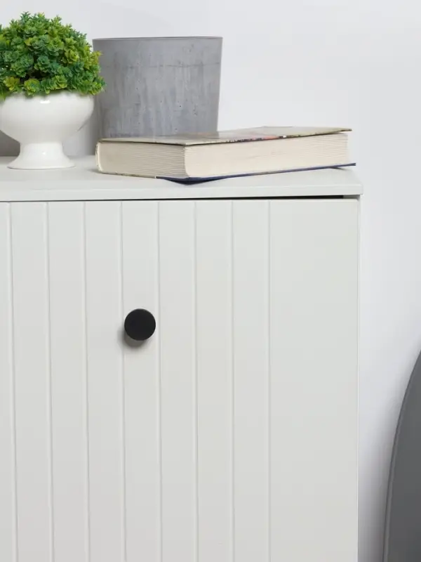 Ручка-кнопка CAPPIO PK325, d=30 мм, цвет черный, 8 шт.