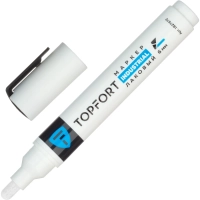Маркер лаковый Topfort Industrial 6 мм белый