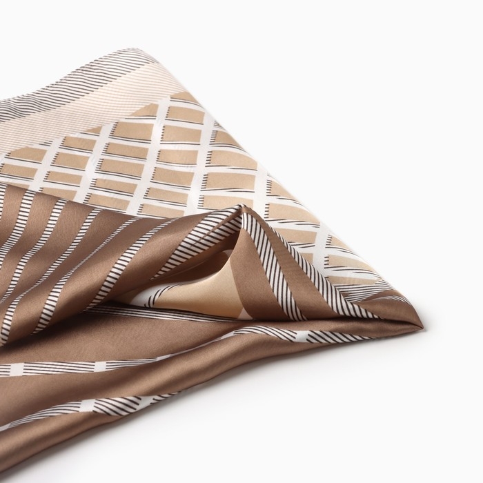 Платок женский MINAKU р-р 70*70 см, цв. коричневый Платок женский MINAKU р-р 70*70 см, цв. коричневый