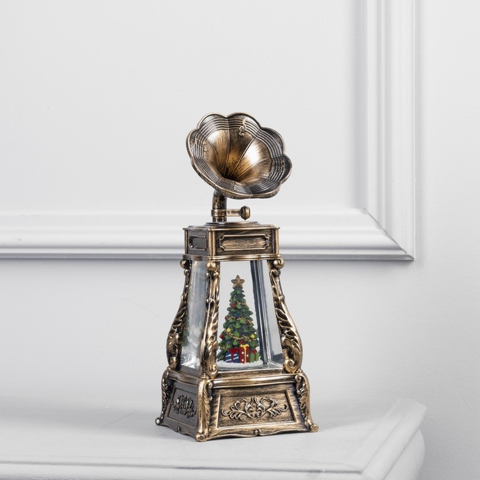 Светодиодная фигура «Граммофон с ёлкой» 11 × 28 × 11 см, пластик, батарейки ААх3 (не в комплекте), USB, свечение тёплое белое Светодиодная фигура «Граммофон с ёлкой» 11 × 28 × 11 см, пластик, батарейки ААх3 (не в комплекте), USB, свечение тёплое белое