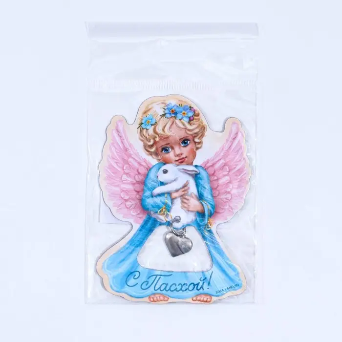 Магнит «Ангел» на пасху, 5,8 х 8,1 см