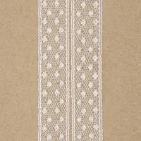 Кружево капроновое, 15 мм, 10&plusmn;1 м, белое