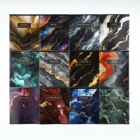 Тетради предметные, 36 л., набор из 12 шт., блок №1 &laquo;Мрамор&raquo;