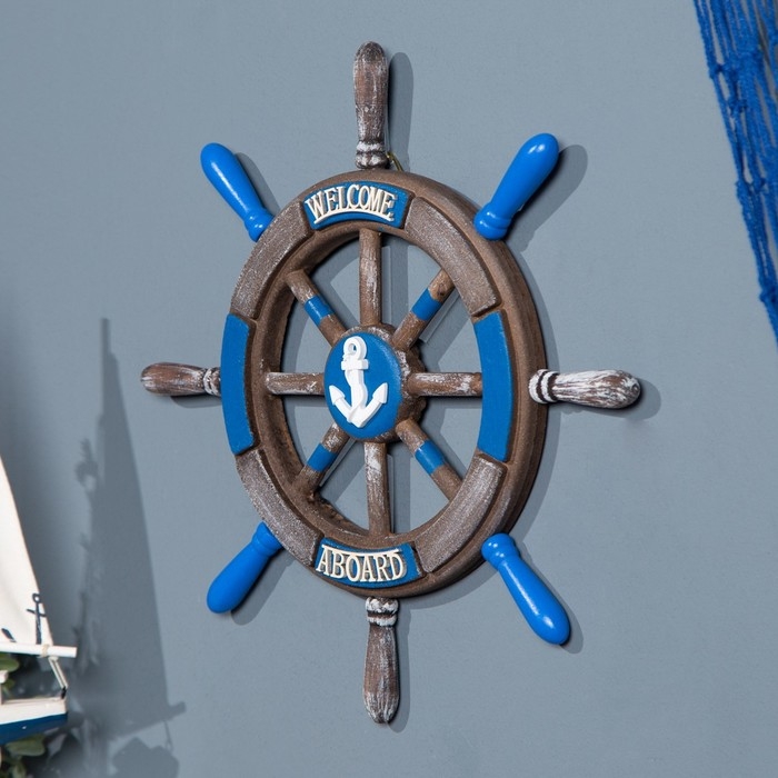 Сувенир интерьерный Сувенир интерьерный "Штурвал" 34см
